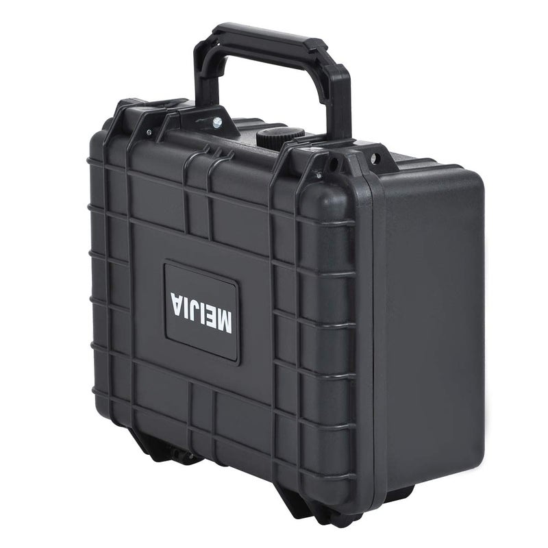 MEIJIA Portable Waterproof Protective Hard Case,Compact Camera Case with Customizable Fit Foam,Elegant Black,Fit for Drones,Camera,Lens, 9.17inchx7.56inchx4.33inch, Black, Dry Case - Image 5